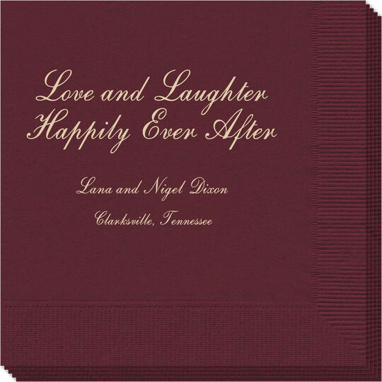 Love and Laughter Napkins